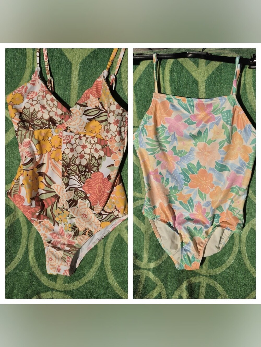 2 Girls Swimsuits Billabong & Roxy 12